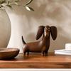 Dog Statue Figurine for Home Decor Desk Shelf Table Centerpiece