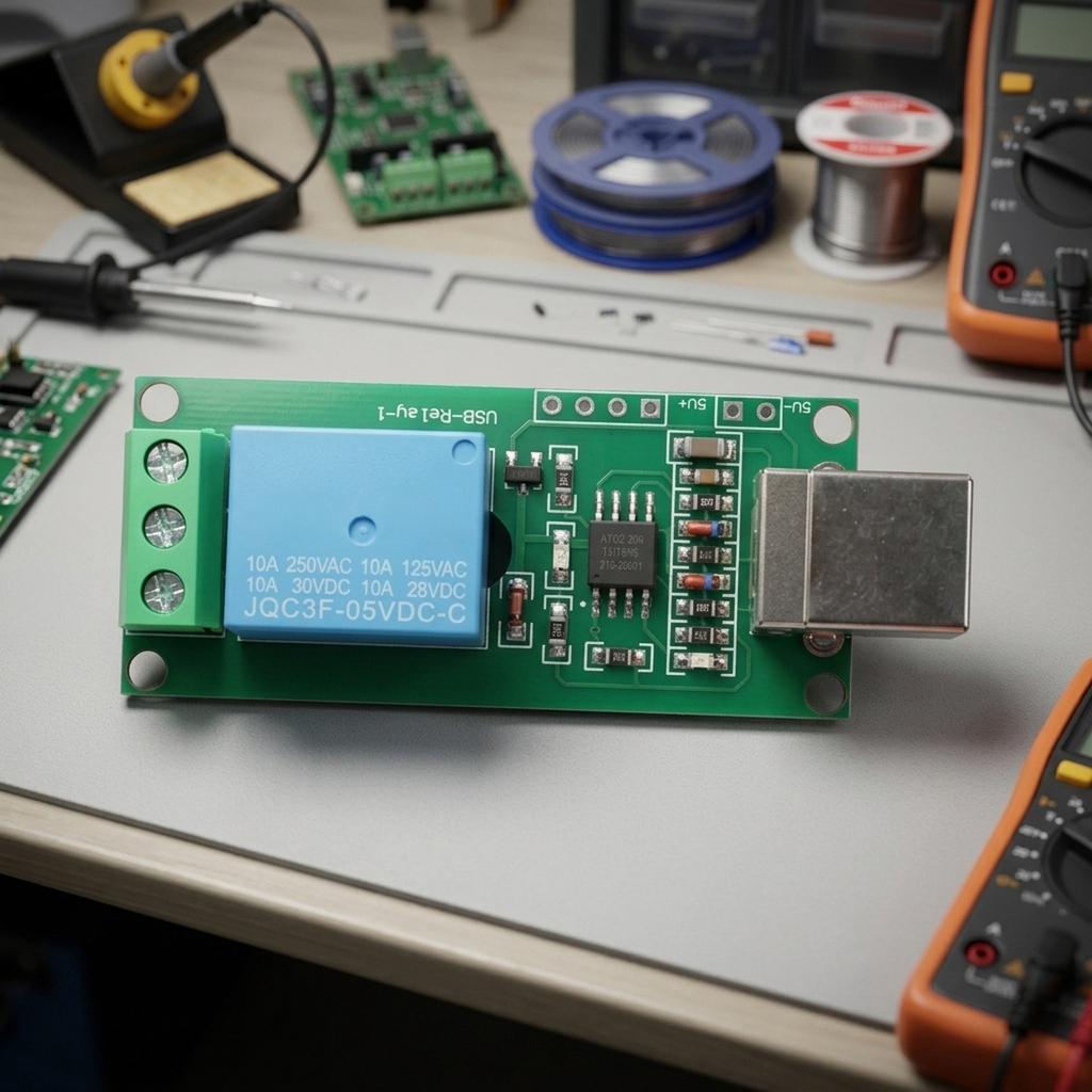 USB Relais Module 5V 1 Kanaal met HID Driverless PC Besturingsschakelaar voor Smart Home en Geautomatiseerd Apparatuurbheer