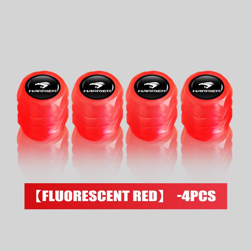 

4/6/10pcs Fluorescent Car Wheel Dustproof Tyre Valve Stem Caps For Toyota Highlander Auris Harrier Prius Crown Prado 120 150
