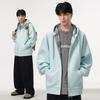 Cotton Hoodie Jacket for Men Casual Long Sleeve Hooded Sweatshirt Jackets Zip Up Vintage Jacket with Pocket Men's Heavyweight Fall Sweatshirts Outwear