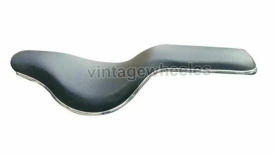 Fits For Royal Enfield Standard Machismo Slim Style Long Dual Seat Chrome Edging