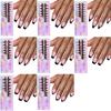 150Pcs Black French Tip Short Coffin Nails Soft Gel Press On Nail 15 Sizes Artificial Acrylic Manicure Set for Women