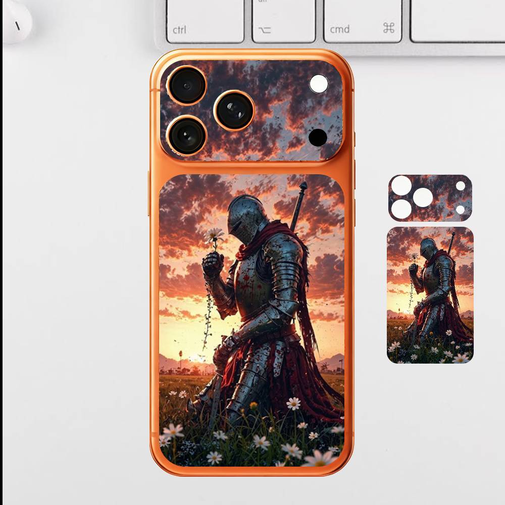 Knight And Peace For iPhone 17 Pro Max Full Back Cover Decal Wrap Skin Rear Protective Sticker Film