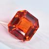 Certified Orange Sapphire 18 Ct Natural Square Cut Rare Ring Size Loose Gemstone