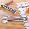 Stainless Steel Square-Head Food Clips for Barbecue, Hot Pot, and Bread