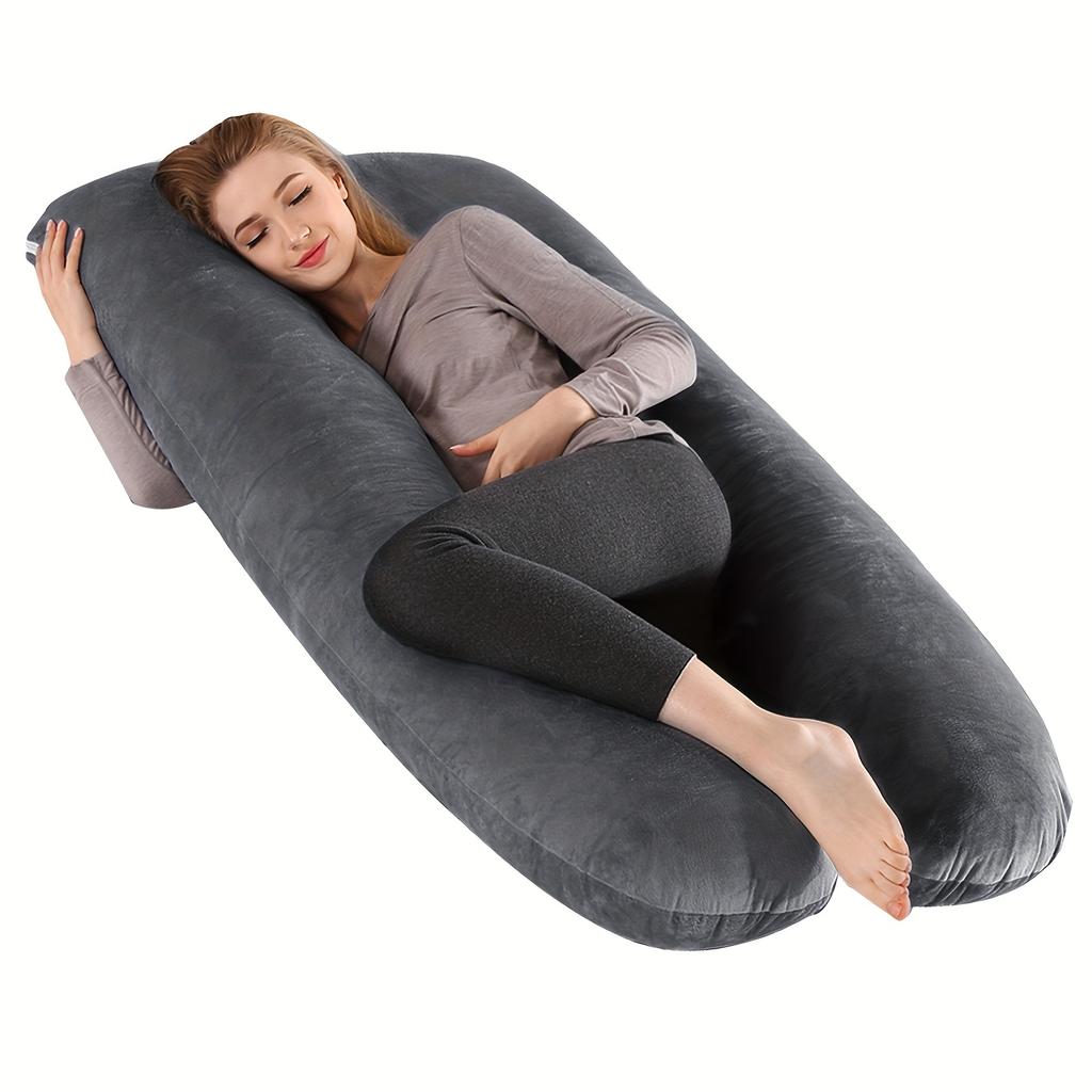 2025 New U-Shaped Extra Large Pregnancy & Adult Luxury Full-Body Maternity Sleep Pillow,Ideal for Side Sleepers