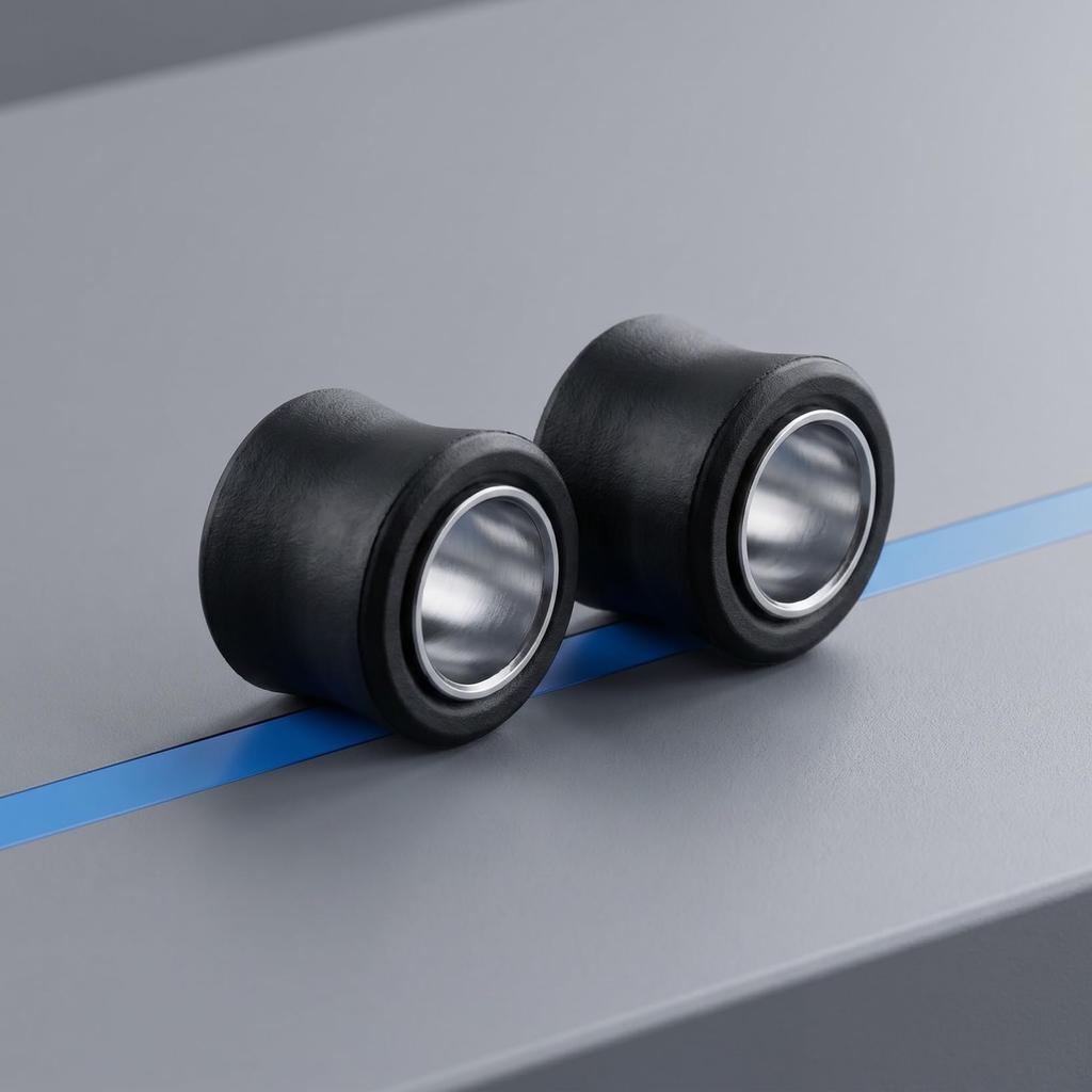 GETAJGHSD Rear Suspension Shock Absorber Durable Impact Motorcycle Replacement Black Bushings, 2-Pack, Bushings, 14mm, Material, Absorption, Parts,