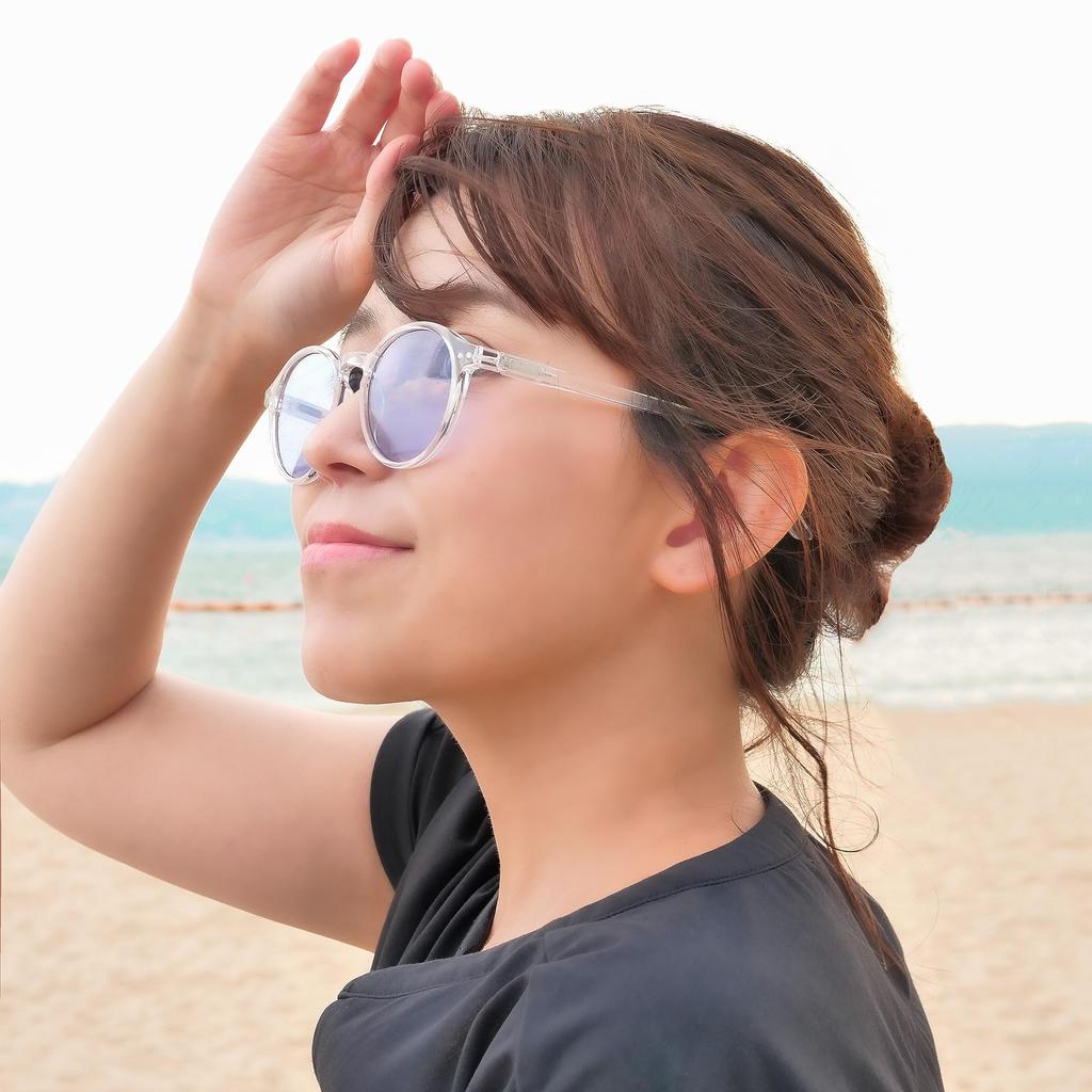 Sunglasses for Men and Boston Suitable for Light UV Protection [Fun's Life] Women, Fashionable, Light-Colored Lenses, Style, Round, Driving, Tint,