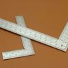 Mini Stainless Steel L-shaped Ruler High Precision Measuring Ruler  Leather Design