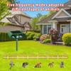 Humaner Tiervertreiber für Gartensicherheit, Bewegungsmelder-aktivierter Ultraschall-Tiervertreiber mit Solarladung, Outdoor-Tiervertreiber mit