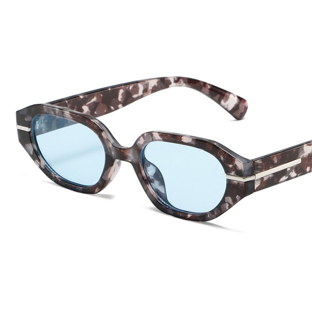 Fashion Cat Eye Thick Frame Sunglasses Women Men Brand Designer Retro Polygon Sunshade Glasses Travel Driving Beach Party Eyewea