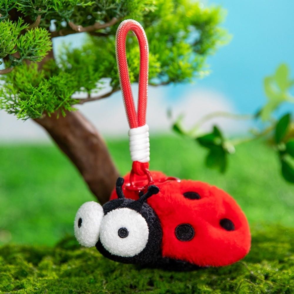 Cartoon Plüschinsekten Schlüsselanhänger Polyester Kakerlake Schlüsselanhänger Kreativer Motten Fliegen Anhänger Schüler