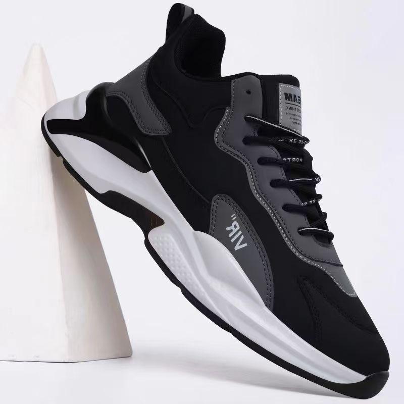 New Men's Shoes Casual Shoes Sports Shoes Fashionable Versatile Running Height Enhancement Mesh Breathable