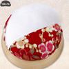 1pc Pincushion Vintage Embroidery Pin Cushions Half Round Pin Pad With Wooden Base Needle Holder For DIY Craft Sewing Accessorie
