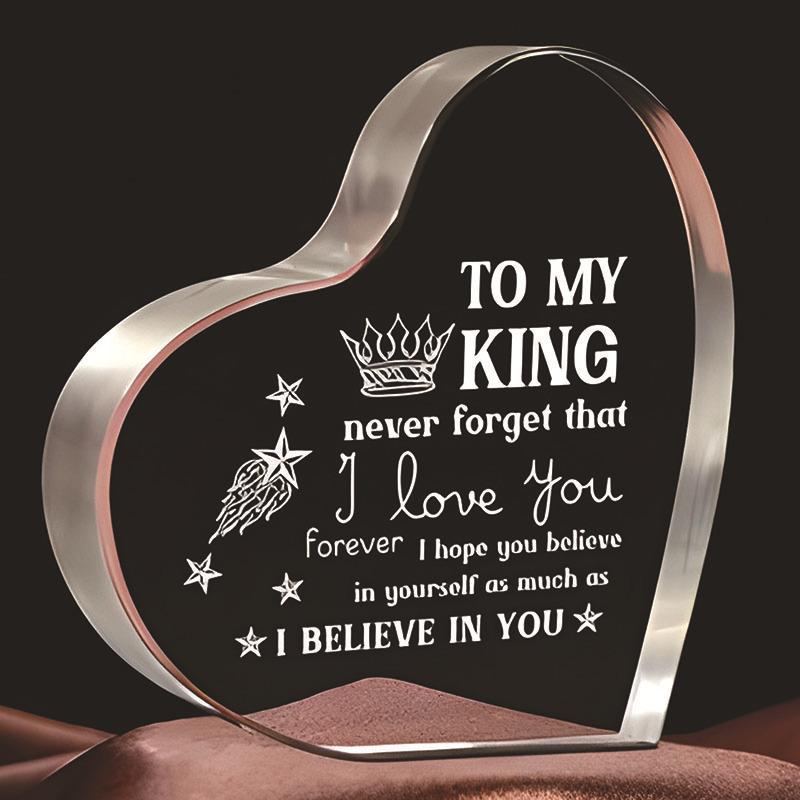 Acrylic Heart-Shaped Gifts Decor Sign For Girlfriend Mother and Friend Birthday Christmas Mothers Day and Valentine's Day Gifts