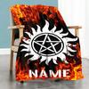 Warner (17) Customize Text Blanket Cozy Personalized Blanket Soft Warm Cozy Versatile for Living Room Office Couch Seaside Ideal for All Seasons