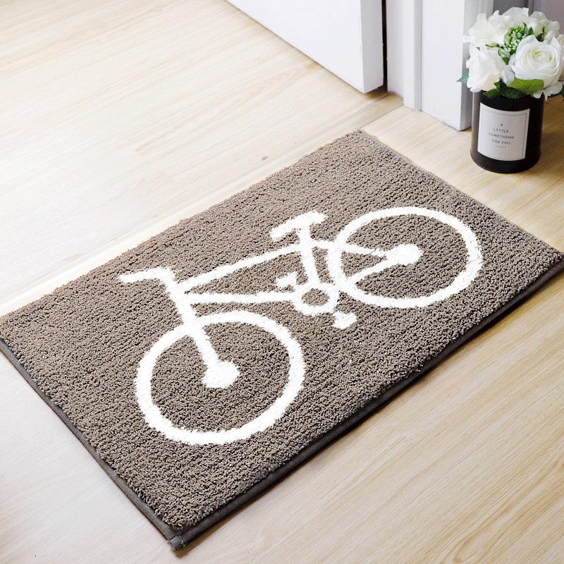 Toilet Floor Surface Mat Toilet Door Moisture-wicking Carpet Door Rug Entry Bedroom Floor Mat Bathroom Slip-resistant Mat