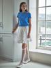 Leupeulle [Psyche] Standard Slim T-Shirt (Blue)
