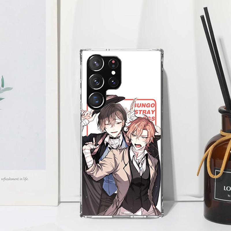 Bungo Stray Dogs Double Black Phone Case For Samsung Galaxy S26 S25 Edge S24 FE S23 S22 Ultra S21 Plus S20 + Art Fundas Back Cov