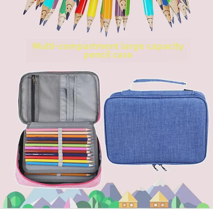 Große Kapazität 72-Loch Aufbewahrungskoffer für Stifte und Zeichenstifte für Künstlerbedarf