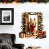 Sticker Christmas Dog Wall Decor for Bedroom and Living Room Holiday Decoration