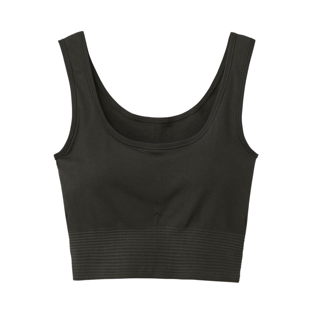 Night Cotton Gentle On the Black [Gunze] Non-wired Bra, Blend, Skin, Half-top Bra, UCHI-COLLE, UC0055, Women's,