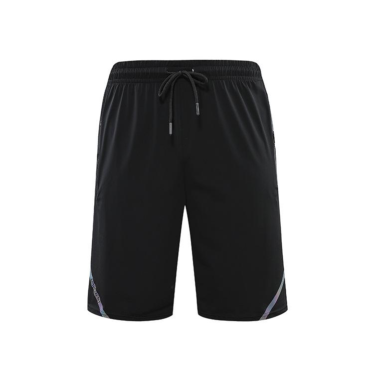 Men's Summer Ice Silk Basketball Shorts: Breathable, Quick-Drying, Casual Over-the-Knee Fitness Wear