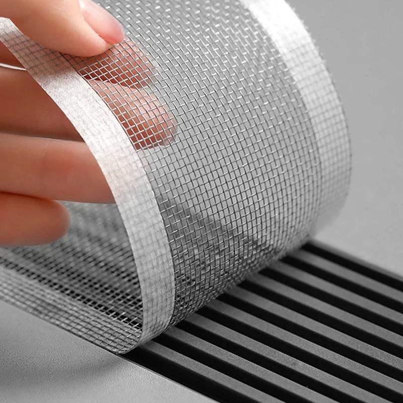 Hair Filter Shower Drain Grid Insect Prevention Autohesion Shower for Bathroom Items Trap Accessories Sink Bathtub Fixture Home