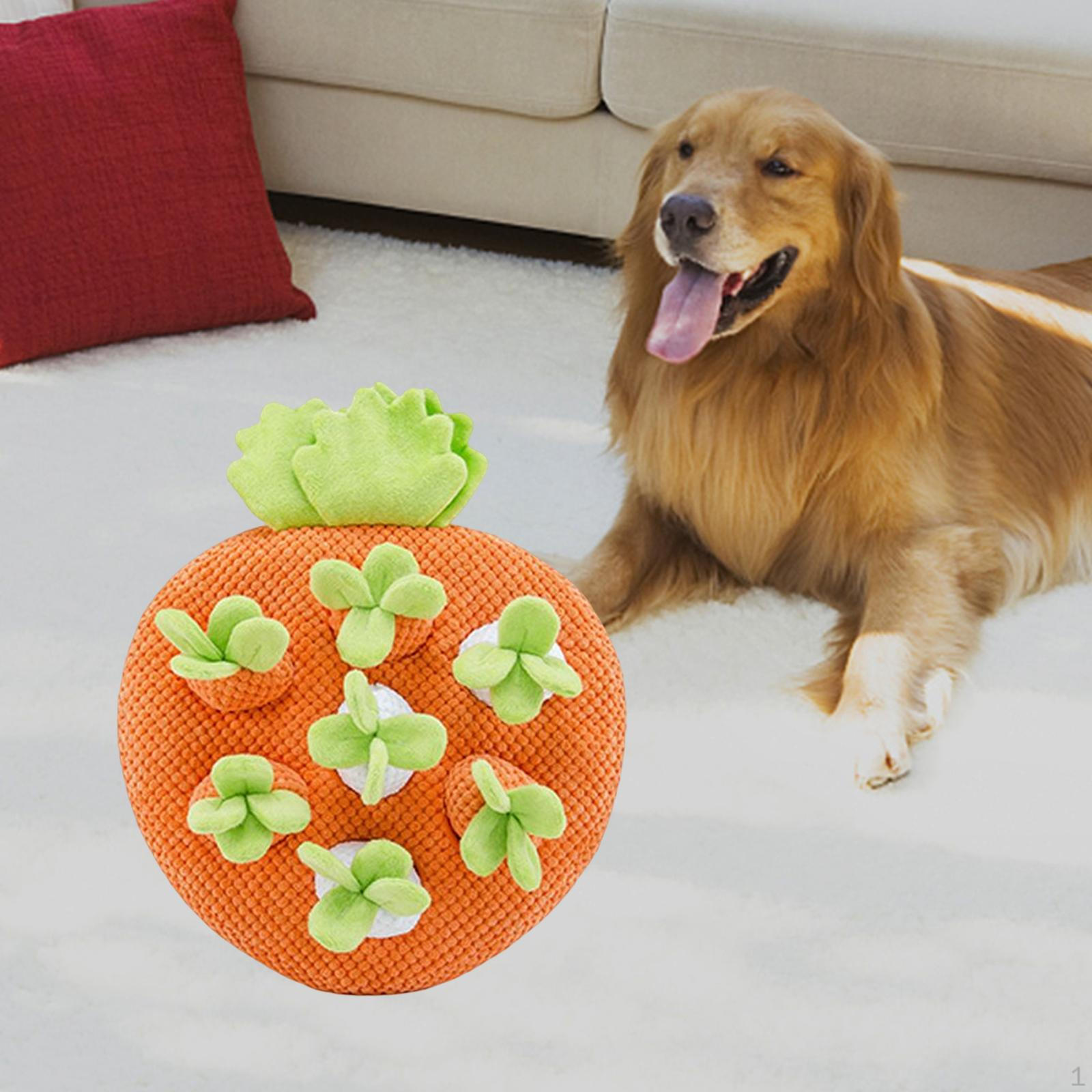 

Creative Carrot Toy Decoration Vegetable Interactive Toys Accessories Pet Training Mat Chewing
