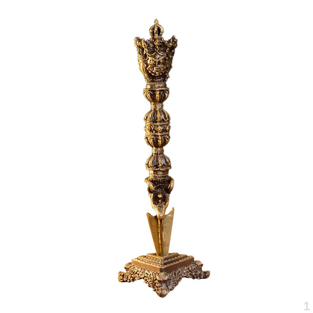 Dorje Buddhist Vajra Amulet Tibetan Buddha Metal Handmade Ornament Suitable for Meditation
