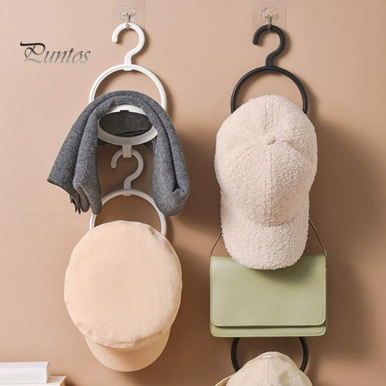 Wieszak na czapkę bejsbolową Organizator Okrągłe drzwi z tyłu Wielofunkcyjna peruka Kapelusz z daszkiem Szalik Torba na ubrania Wyświetlacz Uchwyt ścienny Wieszak ścienny