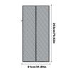 Insulated Door Curtains Polyester Shades Magnetic Thermal Door Cover For Winter For Room Bedroom Home Patio Closet Garage