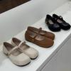 Camellia Small Shoes, New Soft Sole, Mango Head, Versatile Summer Women's Shoes, Beanie Shoes, Round Toe, Slimming Mary Jane Shoes