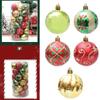 Set of 30 Unique Shape Colorful Baubles Christmas Tree Ornament Electroplated and Painted Sphere for Festival Decors