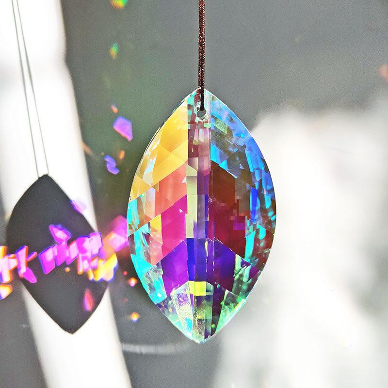 Heart Crystal Sun Catcher: Rainbow Prism Light & Shadow Hanging Ornament - Creative Toy Gift for Kids