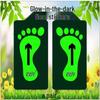Safety Exit PVC Luminous Floor Sticker - Caution Slippery Steps & Fire Sign