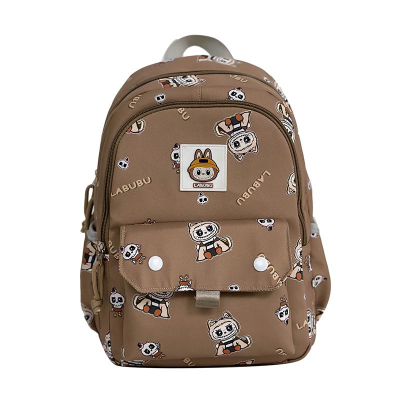 

Детский рюкзак Женский рюкзак с мультяшным принтом коричневый