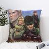 Metal Gear Solid Snake Game Pillow Cover Polyester Pillow Case Cushion Cover Funny Pattern Pillowcases For Sofa Home Decoration