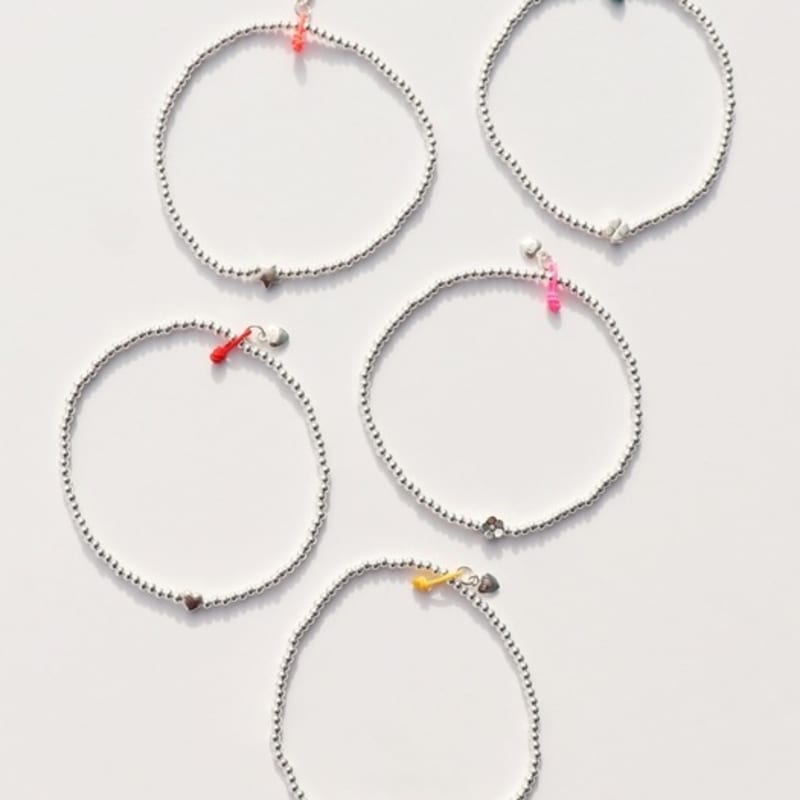 BONBEAU Mini motyw srebrna kulka Bransoletka Mini motyw Srebrna kulka 925 opaska bransoletkowa 2mm