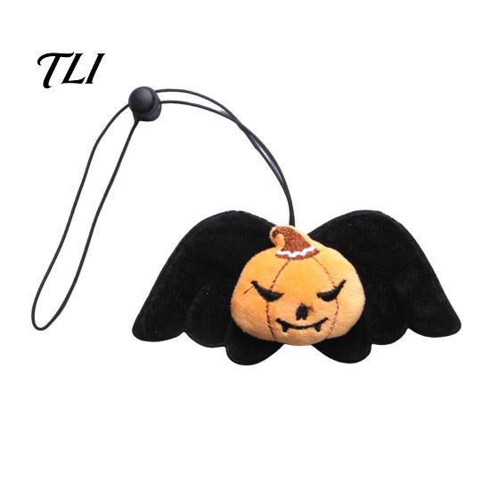 Plush Cat Neck Decoration Halloween Pet Collar Charm, Ghost Pumpkin Pendant, Soft Stuffed Gift for Lovers Hanging Ornament Cats, Small
