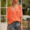 Women Blouse Short Sleeve Summer Casual Top