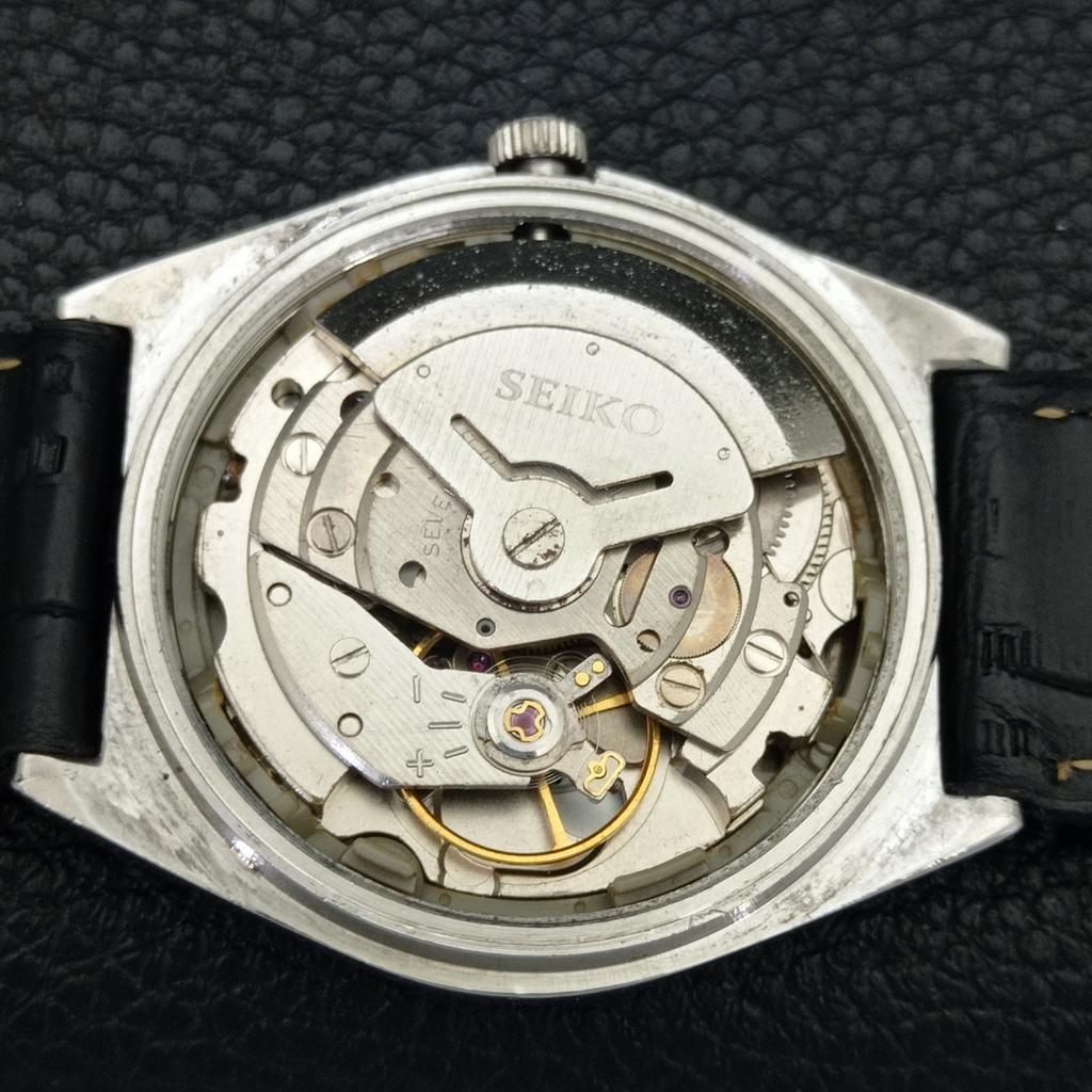 VINTAGE SEIKO 5 AUTOMATIC 6309A JAPAN MENS BLACK COLOR DIAL WATCH A701520-5 R206b-a701520