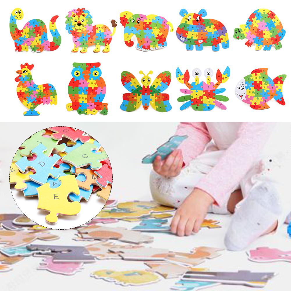 

Развитие интеллекта Животные Игрушки-головоломки Учебные пособия Деревянный алфавит Пазл Образовательное обучение