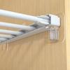 Contemporary Plastic Adhesive Hooks, Wall Mount Shelf Supports, Easy Install No-Drill Hanging Organizers, Load-Bearing Upgrade, Utility Hooks