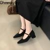 New Spring Autumm Women Many Jane Shoes Fashion Shallow Leopard Shoes Concise Outdoor Party Dress Pumps