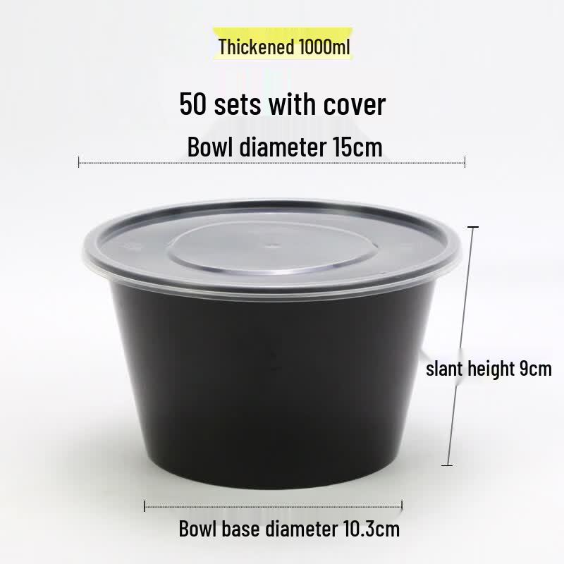 

Disposable Round Black Food Containers