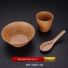 Eco-Friendly Rice Husk Disposable Tableware Set