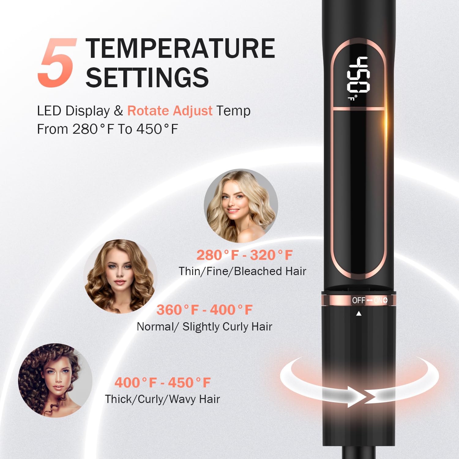 MiroPure Flat Iron Hair Straightener, 1 Inch Titanium Plates Hair Straightener with 15S Heat-up, Professional MCH Ceramic Negative Ion Hair Iron Dual
