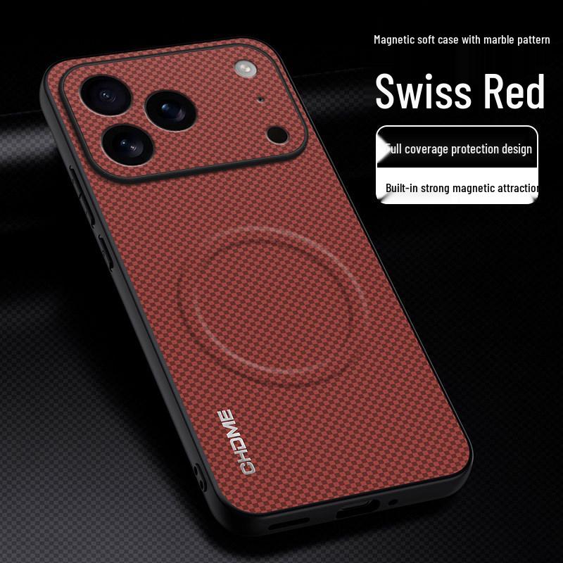 iPhone 17 Pro Max Case, Apple 16 Pro Magnetic Anti-Drop Protective Cover, Mark Pattern for 15 Plus