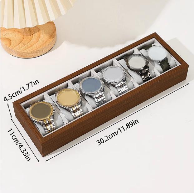 

Black walnut pattern watch display plate, watch live display stand, watch counter display props, stall plate